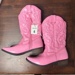NWT pink cowboy boots